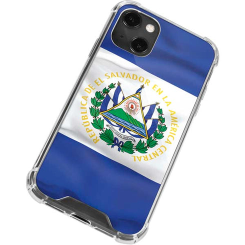 El Salvador Flag iPhone 15 Plus Clear Case